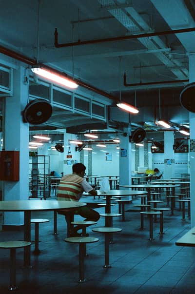 sing hawker center night